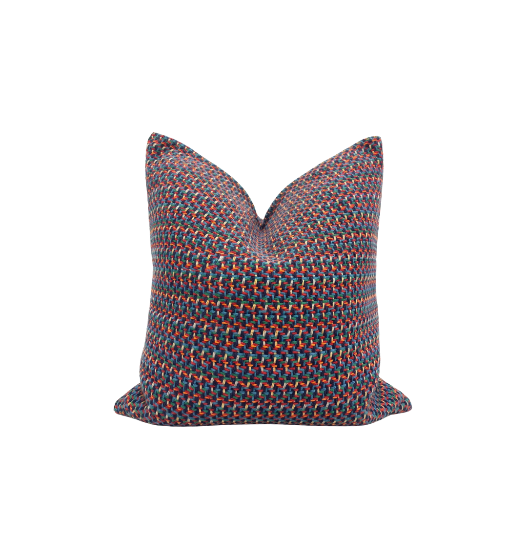 Multicolor Woven Pillow
