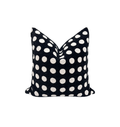 Black and White Polka Dot Pillow