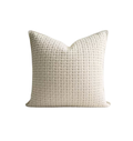 Cream Waffle Knit Pillow