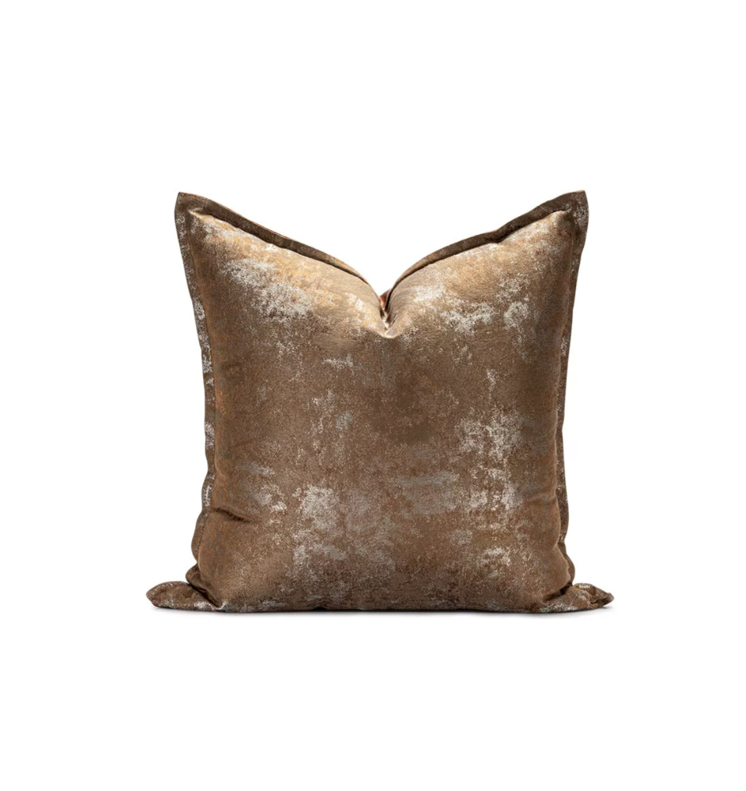 Rust Distressed Pillow