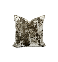 Silver Grey Crushed Velvet Pillow