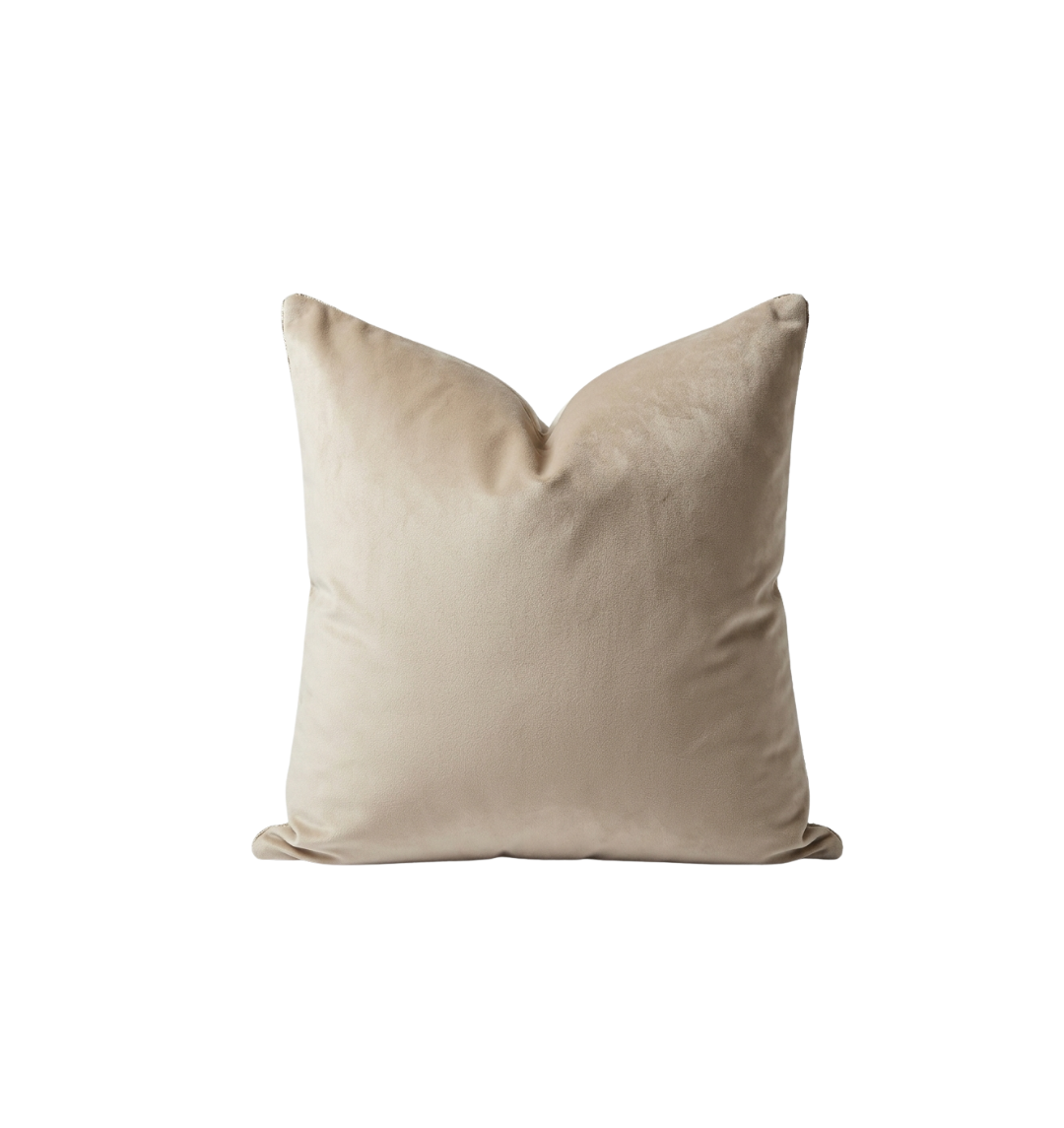 Silver Grey Crushed Velvet Pillow