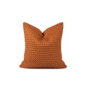 Rust Woven Suede Pillow