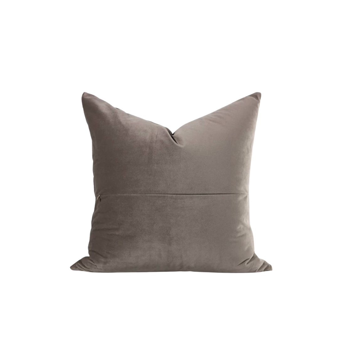 Two-Tone Gray Textured Pillow