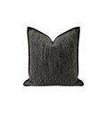 Black Textured Pillow