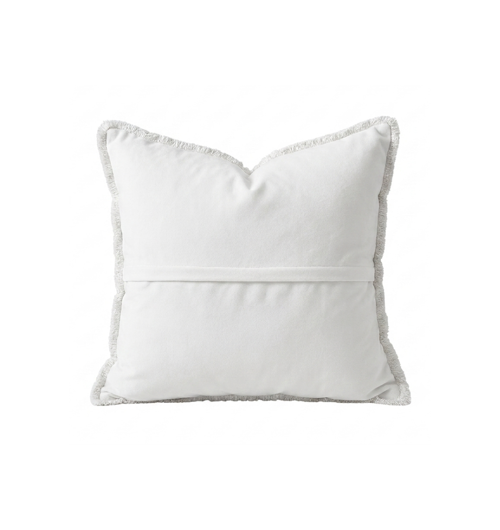 Black Abstract Embroidered Pillow