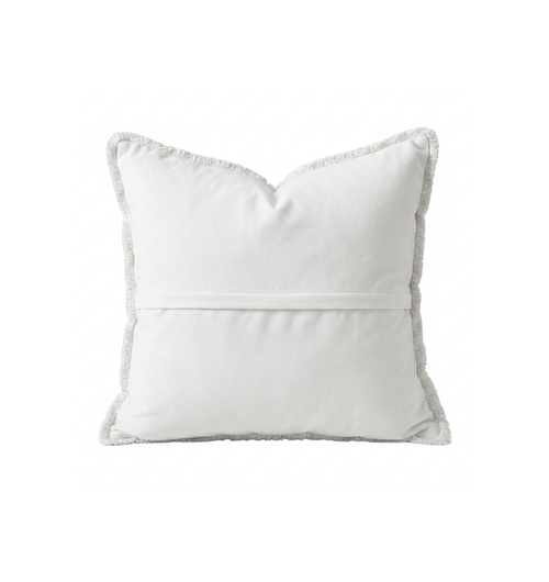 Black Abstract Embroidered Pillow